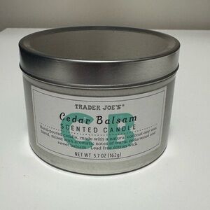 Trader Joe’s cedar balsam candle never used!